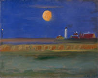 Anna Ancher: Mondklarer Abend am Leuchtfeuer von Skagen 1904 Bildnachweis: Sammlung Kunst der Westküste